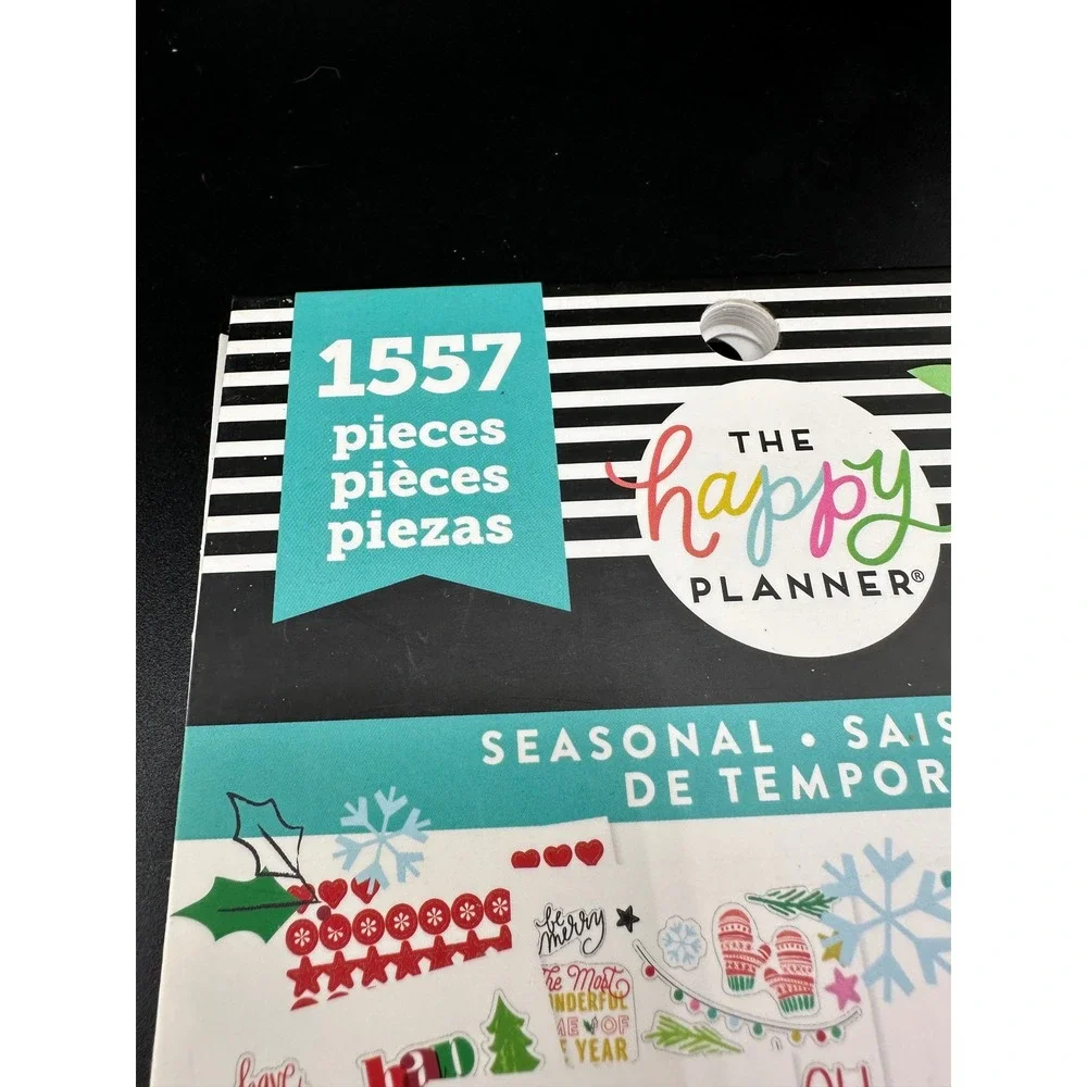 Erin Condren‎ The Happy Planner Seasonal Sticker Book 1557 pieces 90% complete